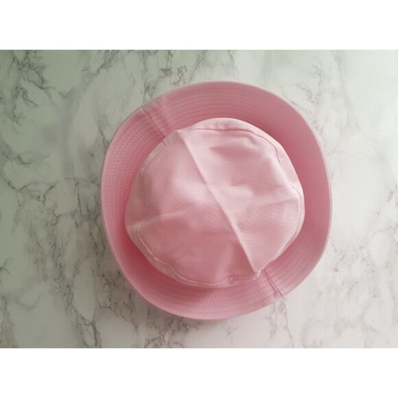 Lot of 2 Women's Solid Pink & White Bucket Packable Bucket Hat One Size NWOT - Picture 3 of 11